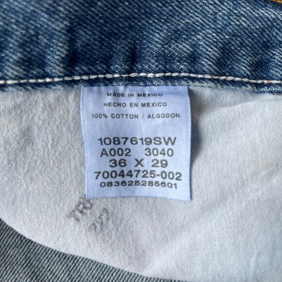 NWT Rustler by Wrangler 36x29 Regular Fit Straight Leg Blue Denim Jean 1087619SW - Picture 4 of 16